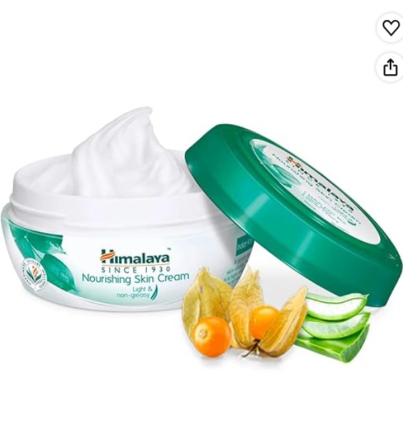 Himalaya Nourishing Skin Cream | 200ml | Light Non Greasy| Made with Winter Cherry and Aloe Vera| For Daily Use | Light Moisturizer