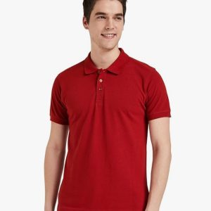 Symbol Men's Cotton Rich Solid Polo Tshirt