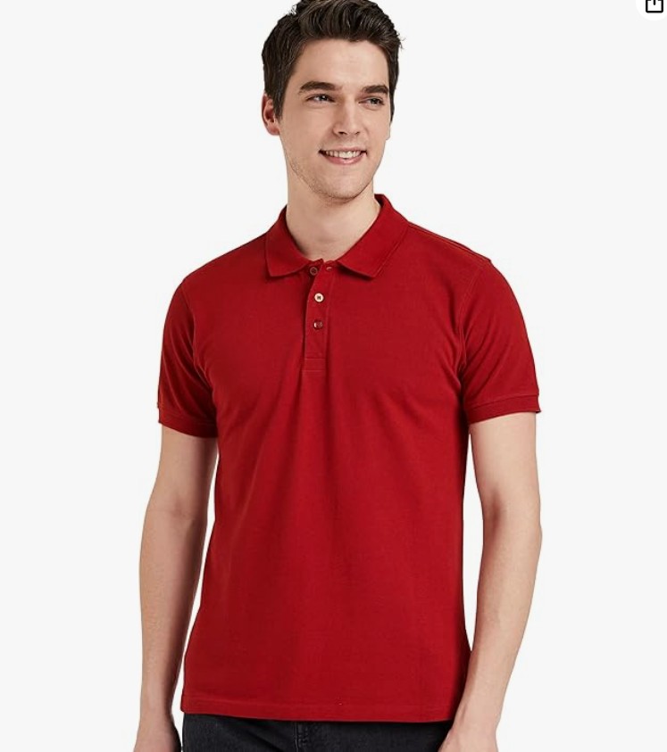 Symbol Men’s Cotton Rich Solid Polo Tshirt