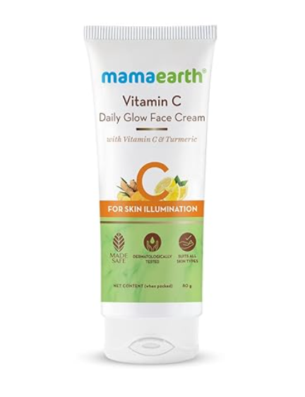 Mamaearth Vitamin C Daily Glow Face Cream With Vitamin C & Turmeric For Skin Illumination – 80 G